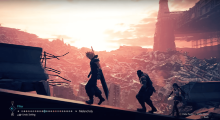 FF7R Intergrade Photo Mode Melancholy Filter