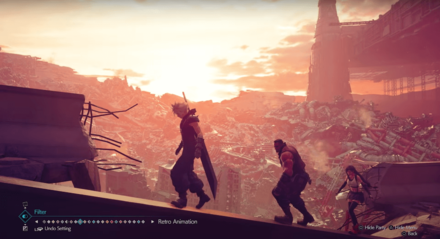 FF7R Intergrade Photo Mode Retro Animation Filter