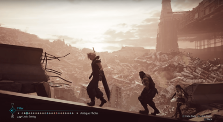 FF7R Intergrade Photo Mode Antique Photo Filter