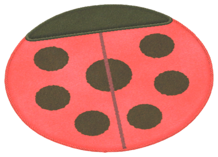 ACNH Ladybug Rug Image