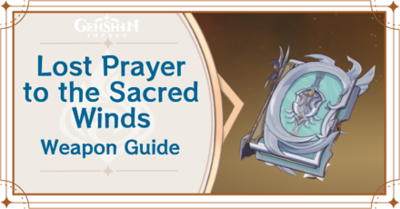 Genshin Impact - Lost Prayer to the Sacred Winds Catalyst