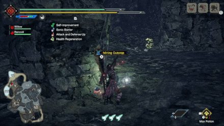 MH Rise - Gracium Mining Outcrop 6.2 can be found near the last mining outcrop by using wirebugs