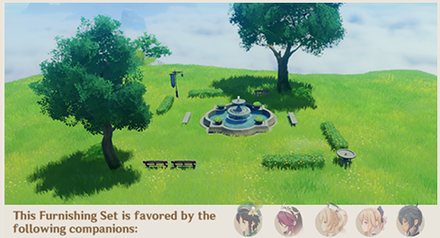 Genshin Impact - Bird and Blossom Park Image