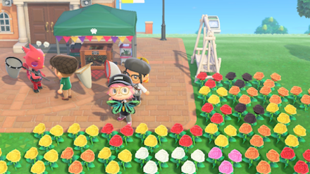 ACNH - A villager shows off their catch in ACNH (Switch)