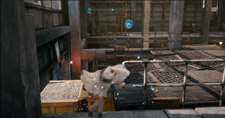 Throw your shuriken to activate the elevator