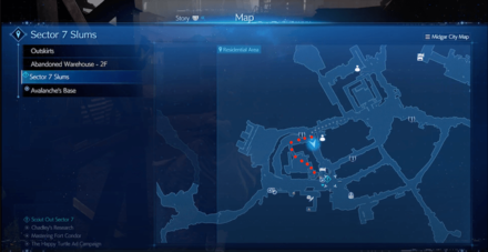 Warding Materia Location