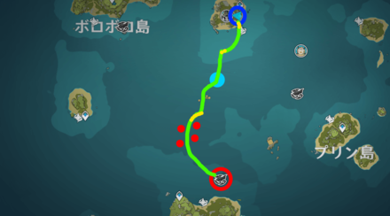 Genshin - Racing Rhythm Course Route