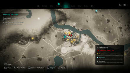 ACV - Readingum Abbey Clue Map