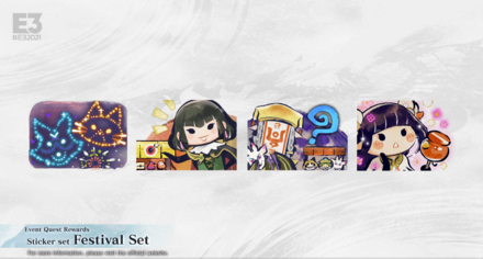 Monster Hunter Rise (MH Rise) - Event Quest Rewards_Sticker Set_Festival Set
