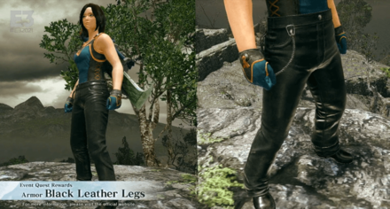 Monster Hunter Rise (MH Rise) - Event Quest Rewards_Armor_Black Leather Legs