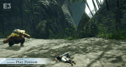 Monster Hunter Rise (MH Rise) - Event Quest Rewards_Gesture_Play Possum