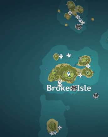 Genshin - Broken Isle map
