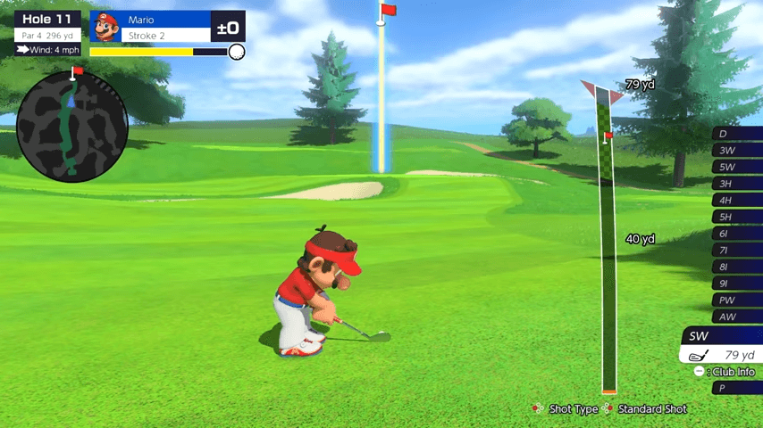 Mario Golf Super Rush Shot Type