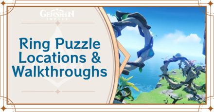 Genshin Impact - Ring Puzzle Locations and Walkthroughs - Wind-Blessed Harpastum Puzzle