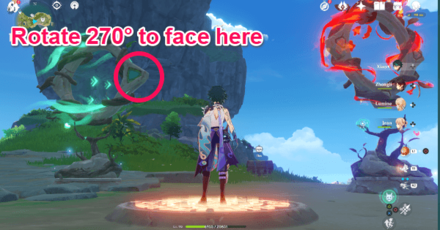 Genshin - Minacious Isle Ring Puzzle 1 Step 1