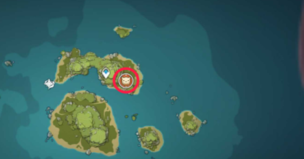 Genshin - Harpastum Bomb Event Location 1 - Twinning Isle
