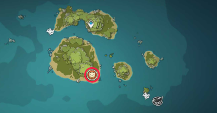 Genshin - Harpastum Bomb Event Location 2 - Twinning Isle