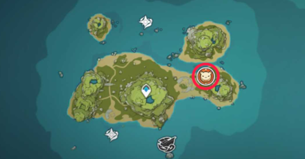 Genshin - Harpastum Bomb Event Location 3 - Broken Isle