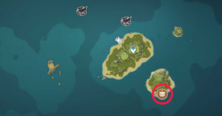 Genshin - Harpastum Bomb Event Location 6 - Pudding Isle