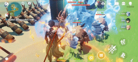 Genshin - Use Hot Pod on Cryo Shields