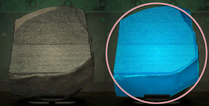 Comparison of Real and Fake Informative Statue