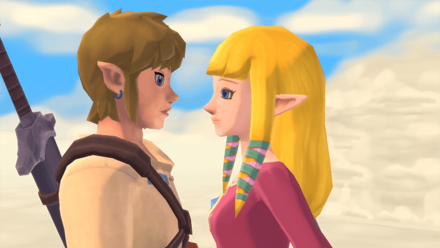 Zelda Skyward Sword - Link & Zelda Cutscene (Nintendo Switch Version)