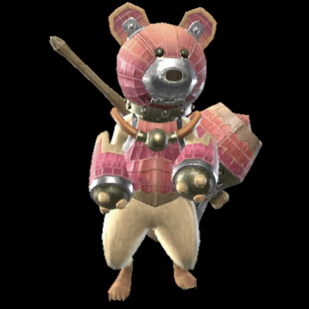Felyne Rhenoplos Layered Armor Set (Palico)