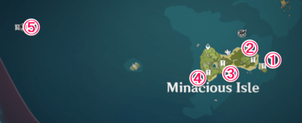 Genshin - Minacious Isle Painted Wall Locations