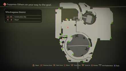 Mizuhagawa District Floor 1 Map