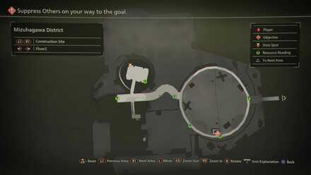 Mizuhagawa District Floor 2 Map