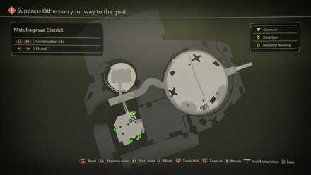 Mizuhagawa District Floor 3 Map