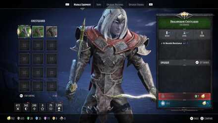 Dark Alliance Manage Equipment