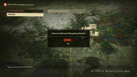 Scarlet Nexus - Kikuchiba World Map View