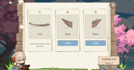 Genshin - How to Craft Boat Parts