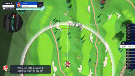 Mario Golf Bonny Greens Hole 2
