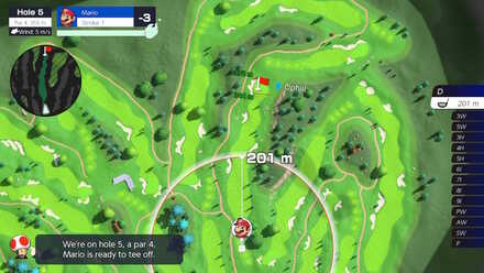 Mario Golf Bonny Greens Hole 5