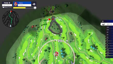 Mario Golf Bonny Greens Hole 9