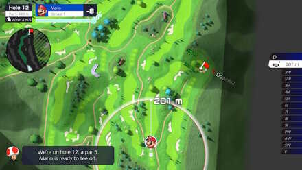 Mario Golf Bonny Greens Hole 12