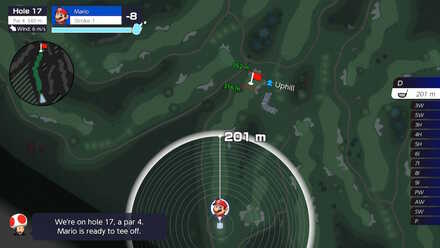 Mario Golf Bonny Greens Hole 17