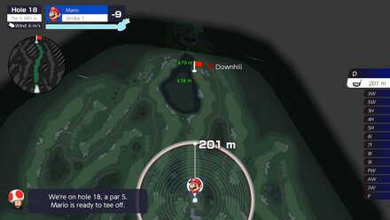 Mario Golf Bonny Greens Hole 18