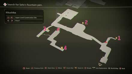 Kikuchiba Upper-Level Construction Site Floor 1 Data Spots