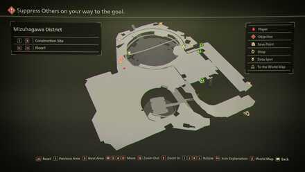 Mizuhagawa District Construction Site Floor 1 Mapped Items