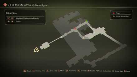 Kikuchiba Sub-Level Underground Facility Floor 1 Mapped Items