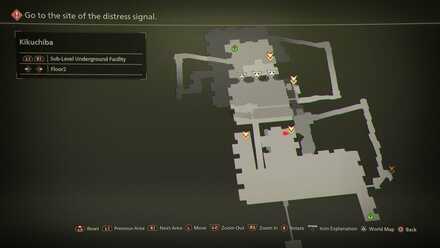 Kikuchiba Sub-Level Underground Facility Floor 2 Mapped Items