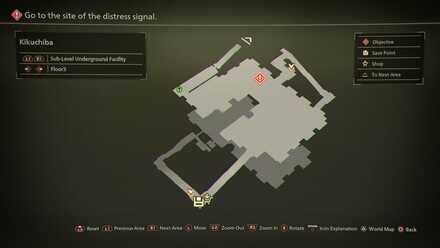 Kikuchiba Sub-Level Underground Facility Floor 3 Mapped Items