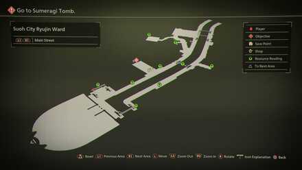 Suoh City Ryujin Ward Mapped Items