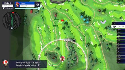 Mario Golf Bonny Greens Hole 4