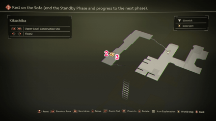 Kikuchiba Upper-Level Construction Site Floor 2 Data Spots