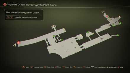 Hirasaka Station Entrance-Exit Mapped Items