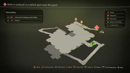 Sub-Level Underground Facility Floor 3 Mapped Items